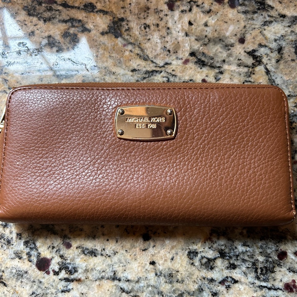 Brown MK wallet
